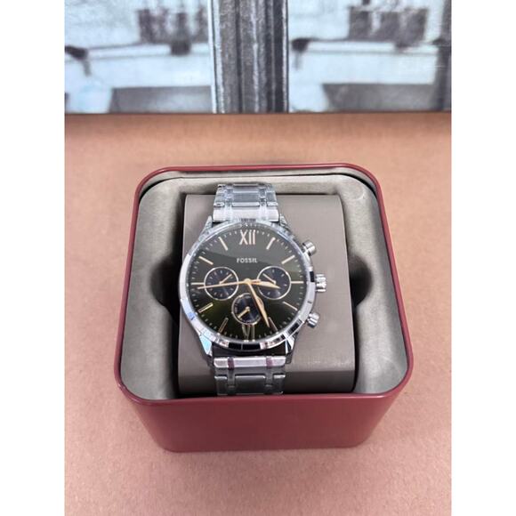 Fossil BQM7101 Fenmore Stainless Steel Watch 44mm - Picture 1 of 6